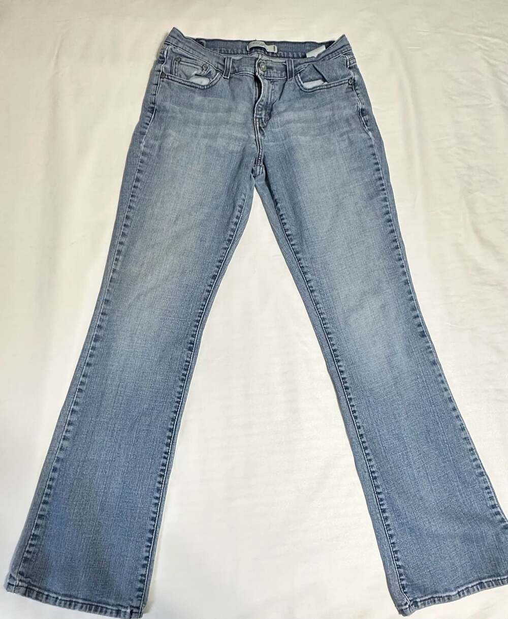 Levi's 515 Boot Cut Jeans Size 8 L/C Blue Cotton Blend